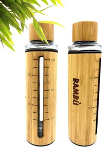 botella de agua de bambú